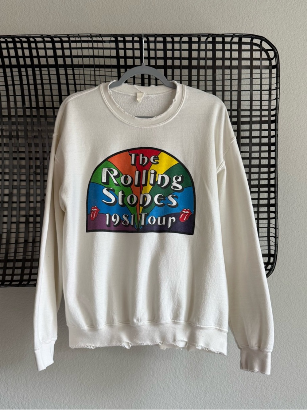 Madeworn the Rolling Stones 1981 tour sweatshirt